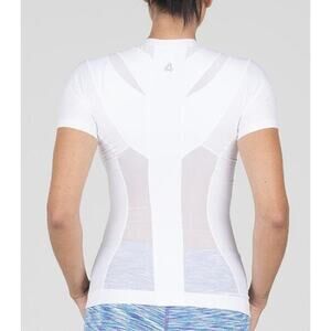 Alignmed Postural Fitness Shirt Womens XL White Short Sleeve Sports Recovery